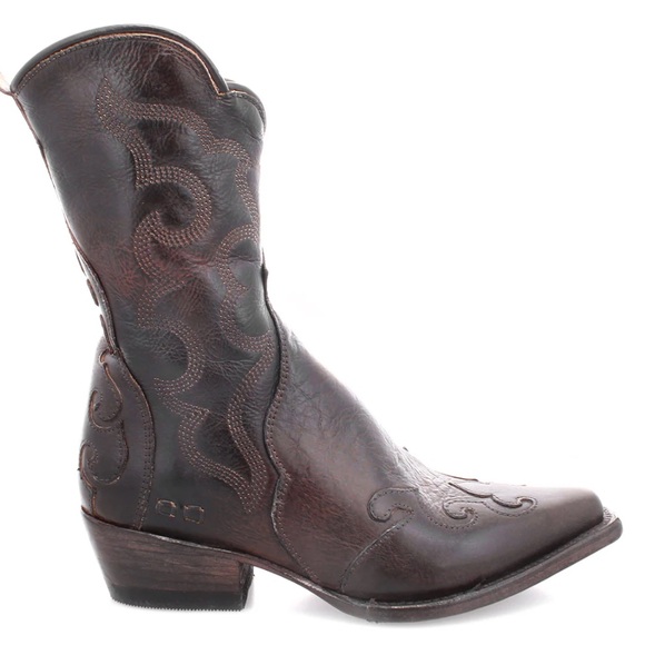 BED|STU Deuce Black Rustic Rust Boots - Picture 1 of 13